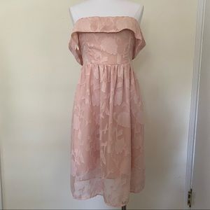 Cupcakes and Cashmere off the shoulder dress